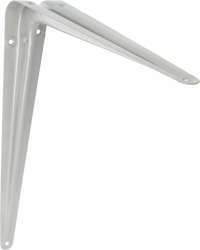 AMIG Plankdrager/planksteun van metaal - gelakt zilver - H400 x B350 mm