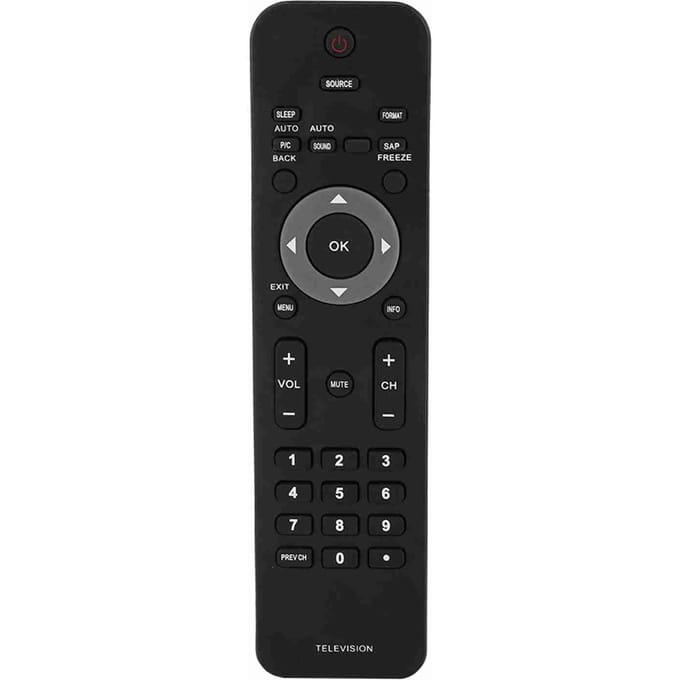Télécommande TV à réponse rapide de plus de 8 m de distance Télécommande haute sensibilité pour PHILIPS black