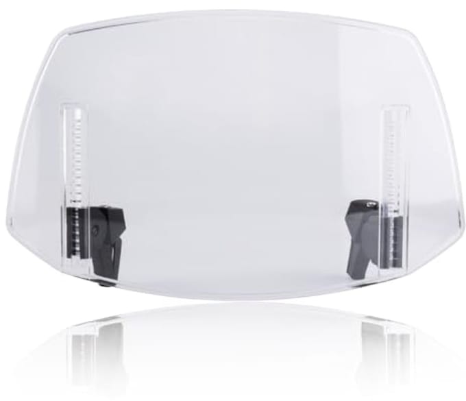 Motorfiets Windscherm Verlenging - Verstelbare Clip-on Spoiler en Deflector - Universele Pasvorm (Transparant)