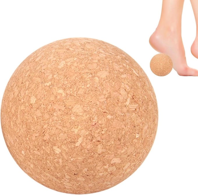 Massagbal van Kurk voor Yoga, Triggerpoint en Rugmassage | Diverse Maten