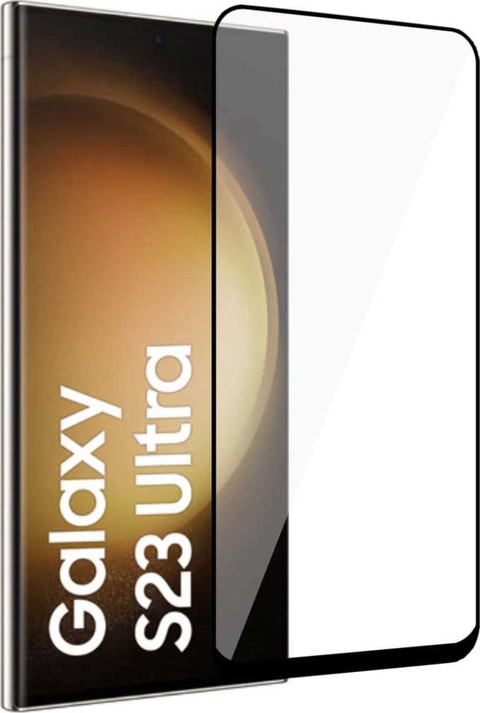 Screenprotector geschikt voor Samsung S23 Ultra - Folie Screen Protector Screenprotector geschikt voor Samsung S23 Ultra
