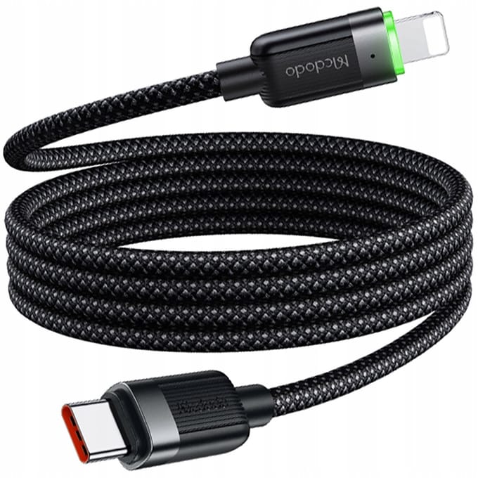Mcdodo Oplader Usb-C Lightning Snel Opladen Kabel Voor Iphone 1M Geleid