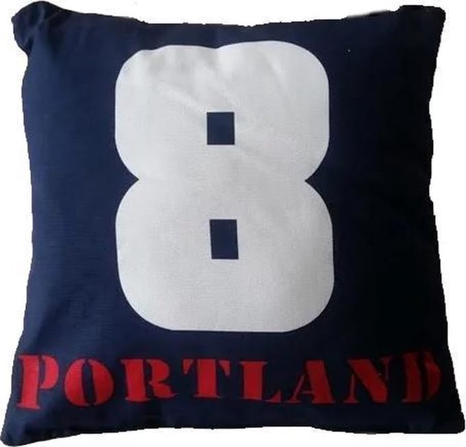 Damai Portland Sierkussen - 50x50 cm - Navy
