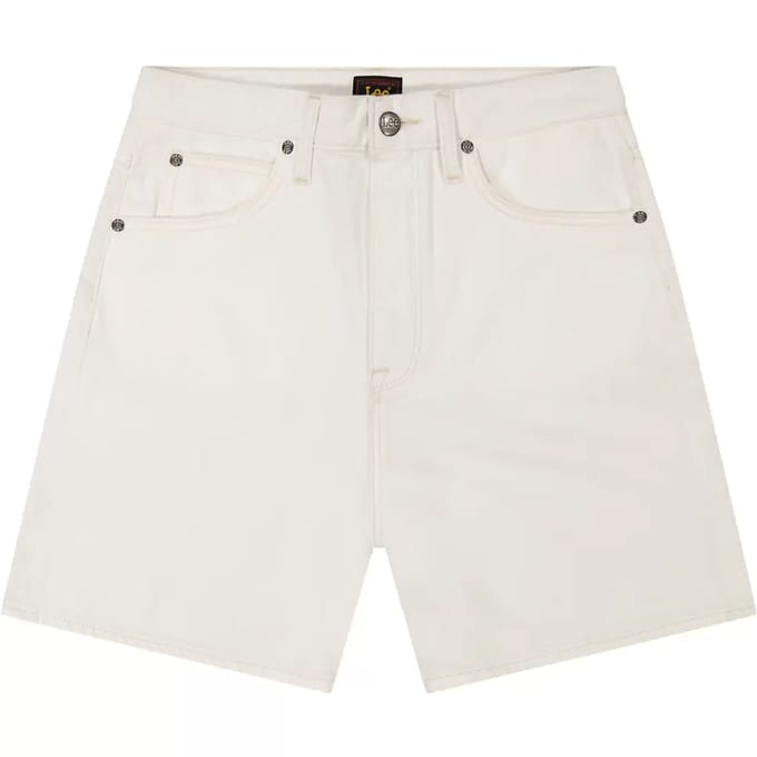 LEE STELLA SHORT POWDER WHITE WIDE LEG DAMES