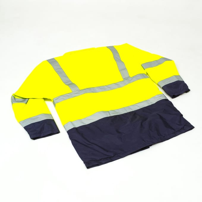 Parka signalisatie geel/navy  maat L