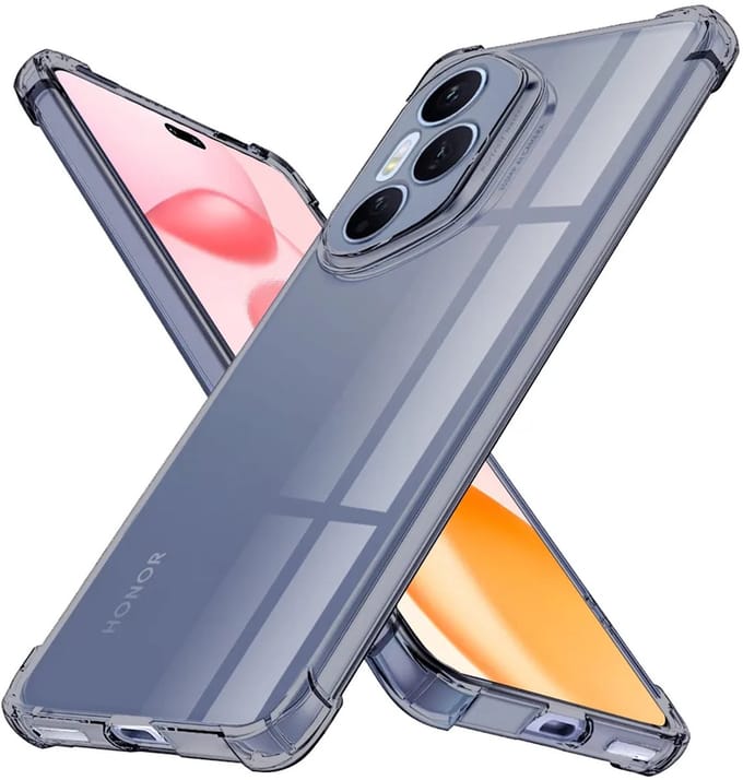 Hoesje geschikt voor HONOR 400 Pro - Techsuit Shockproof Silicone Back Cover - Zwart