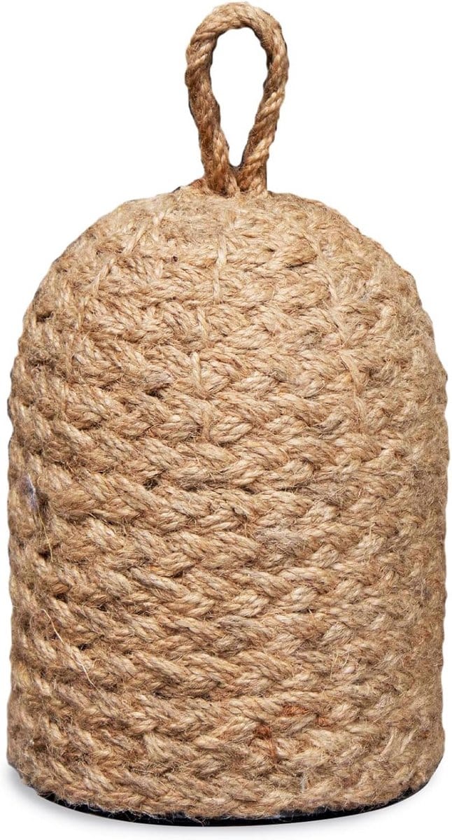 Natuurlijke Riet Deurstopper met Jute Handvat voor Binnen en Buiten