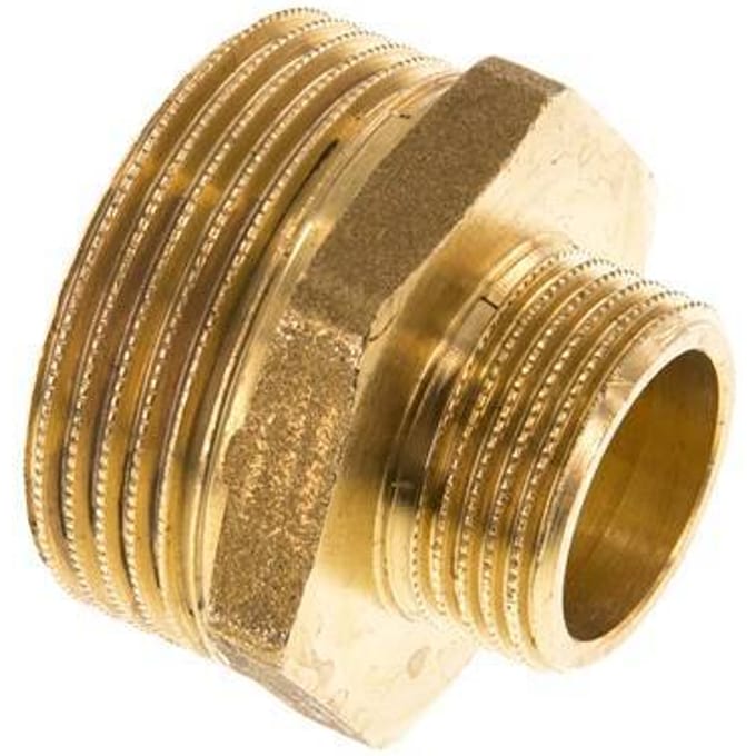 G 1 1/4'' x G 3/4'' Messing Borstnippel 16 Bar - FL2S-M-B-114G-034G