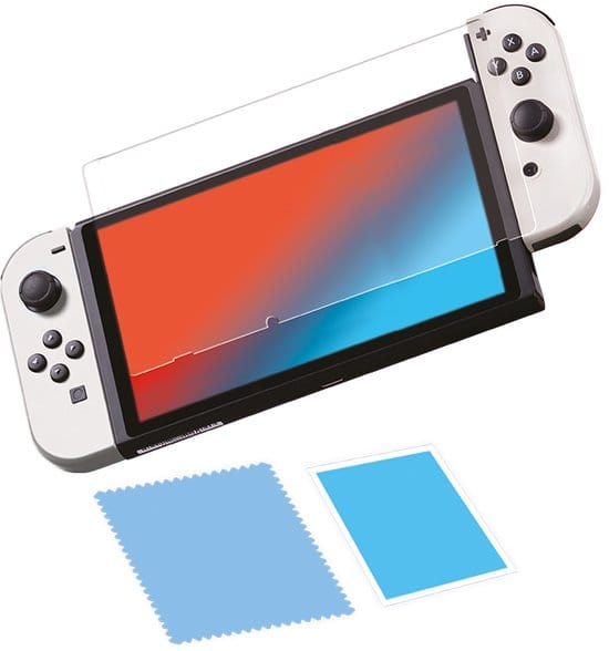 Qware Gaming - Tempered Glass - geschikt voor Nintendo Switch OLED - Screenprotector - Gehard Glas - Transparant