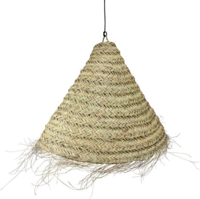 Lampenkap- Zeegras- Riet- Essaouira- Driehoek- Medium