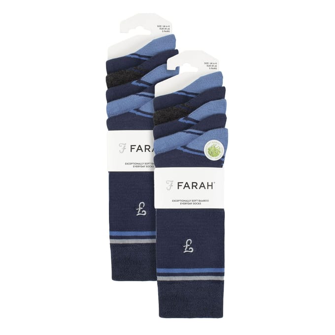 Heren 10 paar multi-pack heldere bamboosokken