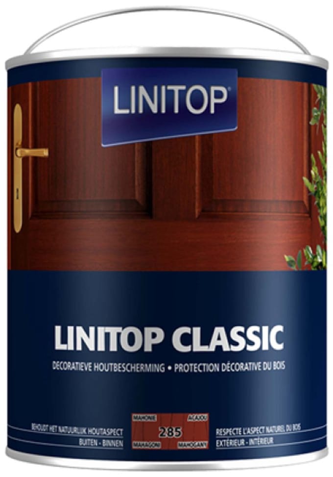 Linitop Classic - Beits - Decoratieve beschermende beits  - Mahonie - 285  - 2,50 L