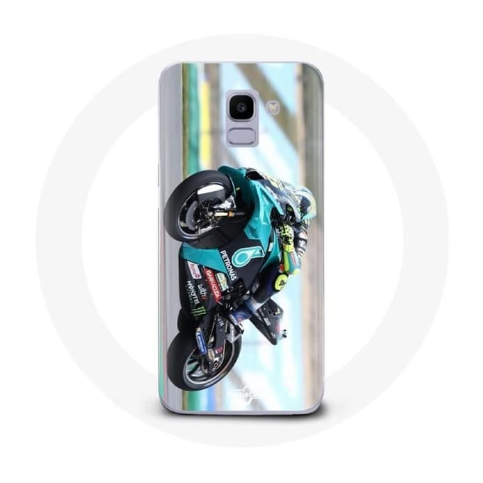 Case voor Samsung Galaxy A8 2018 Valentino Rossi motorrijder