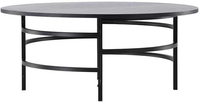 Copenhagen salontafel Ø100cm zwart.