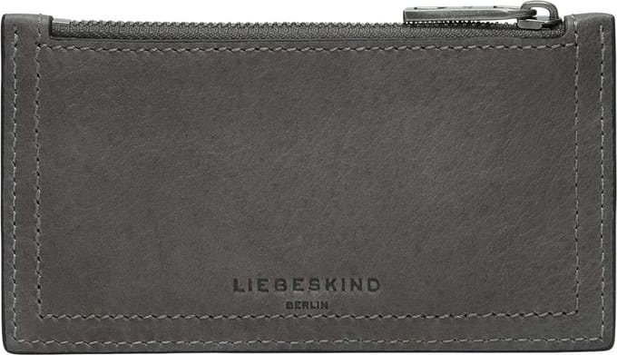 LIEBESKIND BERLIN Kaarthouder LOU 2 3D Leather New Wallet Iron Donkergrijs