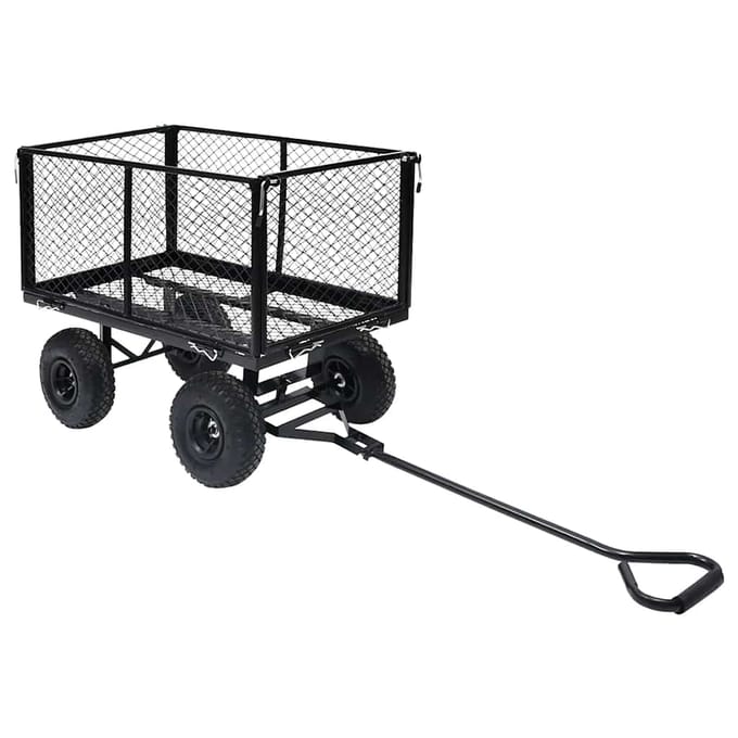 vidaXL - Tuinwagen - 350 - kg - zwart