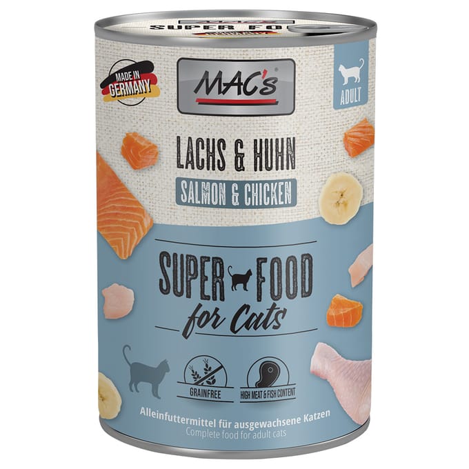 MAC's CAT - Blik 6x400g - Zalm & Kip