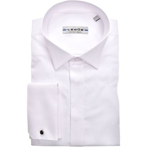 Ledûb Overhemd Smoking Modern Fit Wit / male