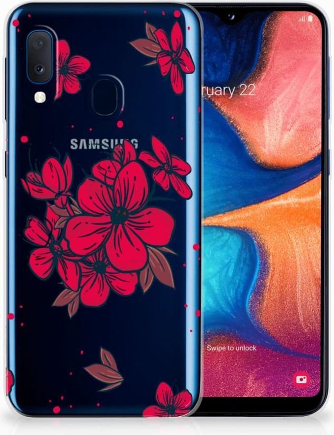Samsung Galaxy A20e TPU Case Blossom Red