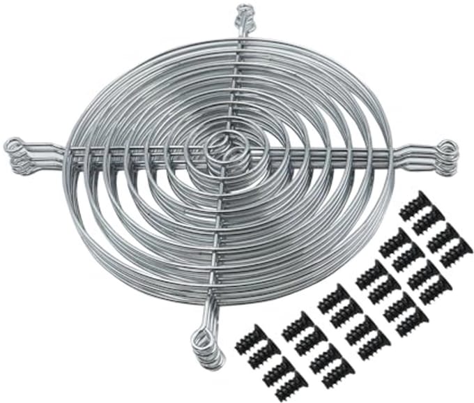 140 mm Ventilatorrooster - 5 Stuks Zilver voor Axiale Ventilatoren