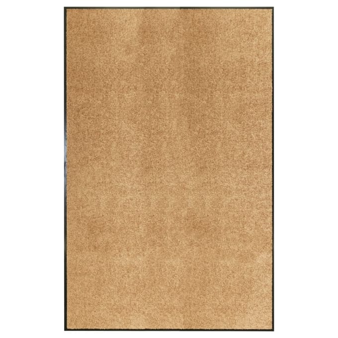 vidaXL - Deurmat - wasbaar - 120x180 - cm - crème