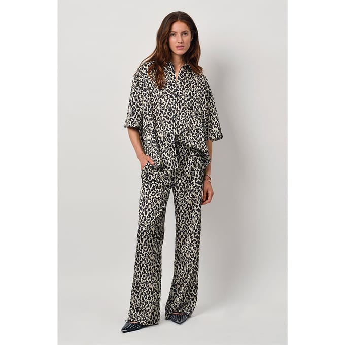 Dante6 Peju Leopard Printed Long Blouse Multicolour Größe: 36 | Blusen Outlet | Damen