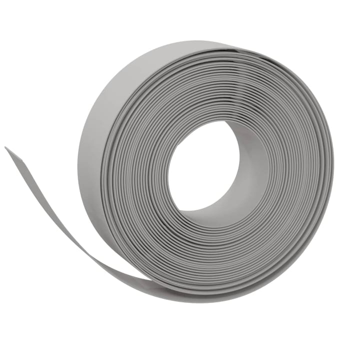 vidaXL - Tuinrand - 10 - m - 15 - cm - polyetheen - grijs
