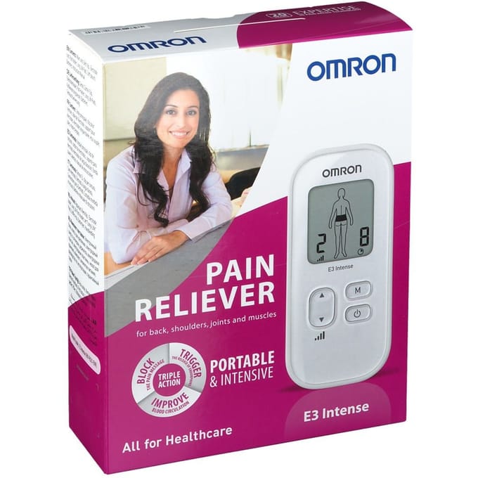 Omron E3 Intense - TENS Muscle Massage & Pain Relief - Silver