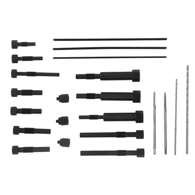 22-delige Gloeibougie Verwijderaar Extractie Verwijderingsgereedschap Set Kit met Opbergdoos voor M10 M8 black