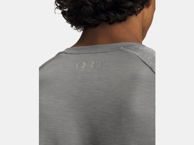 UNDER ARMOUR - ua tech textured ss-grn - Training t-shirt korte mouw heren - Groen