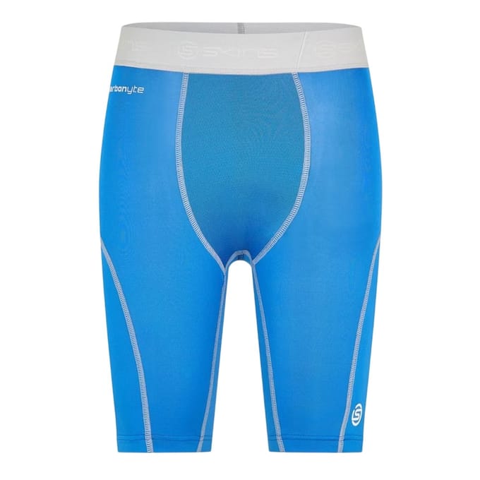 Skins Heren Carbonyte Fitted Compressie Shorts (Blauw)