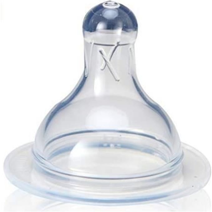 Lot de 2 tétines mebby 6 mois en silicone