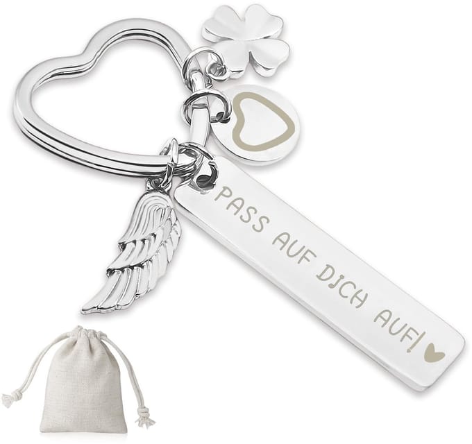 Dailygoody - Hartvormige sleutelhanger - Gepersonaliseerd cadeau