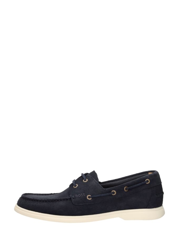 Instapper suede donkerblauw BOSS Sienne