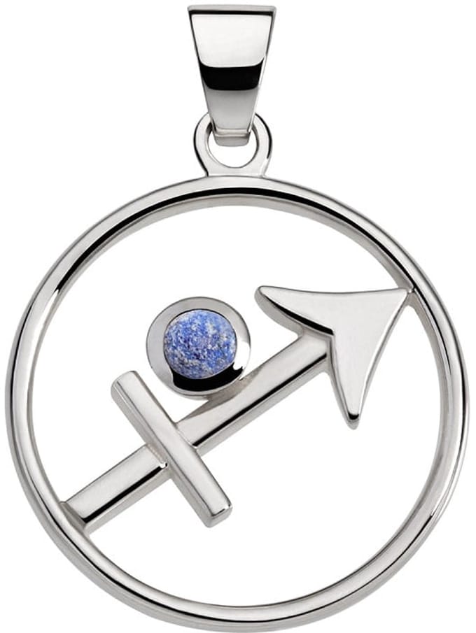 Boogschutter hanger met lapis lazuli