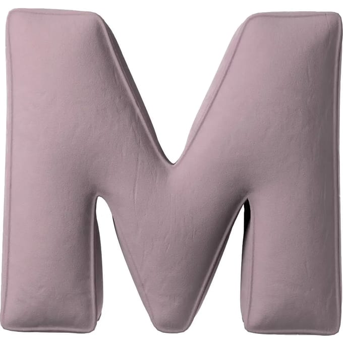 Kussen letter m Yellow Tipi Posh Velvet