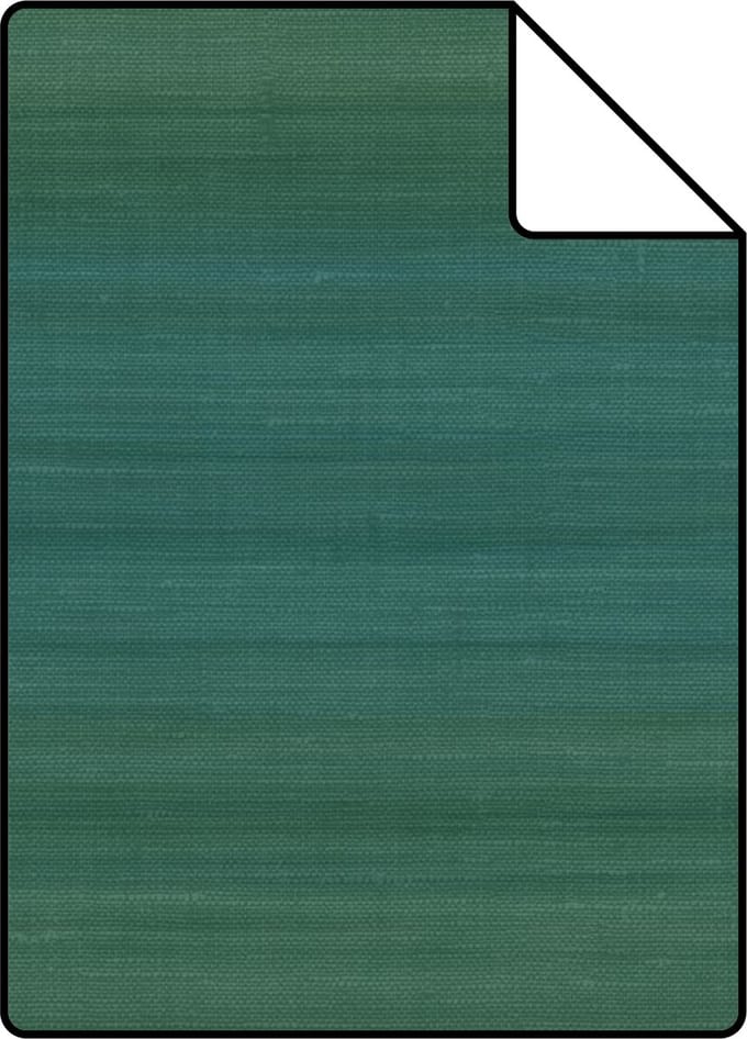 Proefstaal Origin Wallcoverings behang geweven structuur met kleurverloop zeegroen - 26,5 x 21 cm - 347753-S