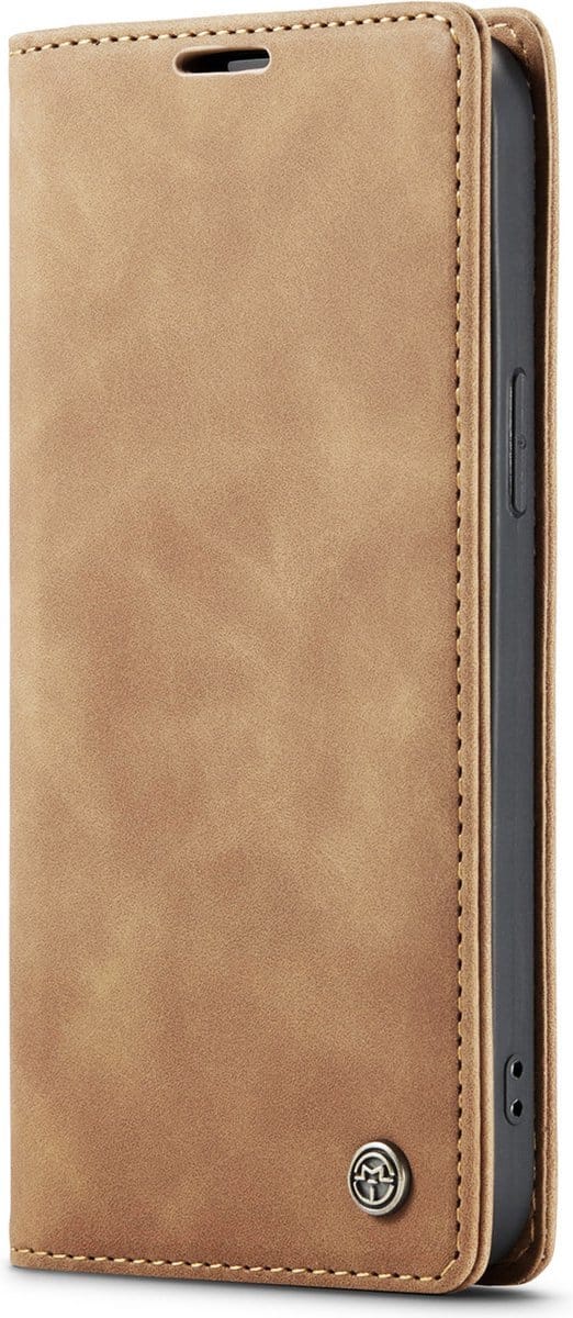Caseme - Bookcase Beige - Apple Iphone 14 Pro Hoesje