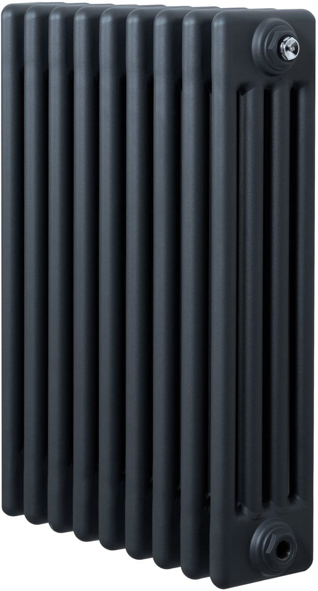 Traditionele 4-kolom radiator - verticaal - grijs - 600x425 mm
