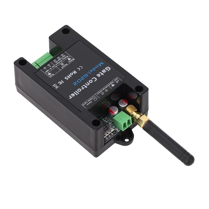 Ouvre-porte 4G à distance, ouvre-porte intelligent G202, télécommande de portail, commande SMS, téléphone portable GSM black