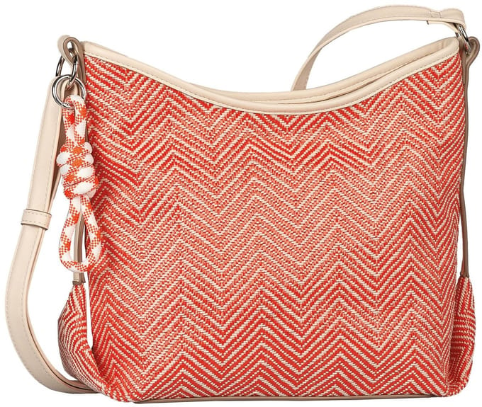TOM TAILOR schoudertas Mirelle Hobo Bag Orange neonoranje