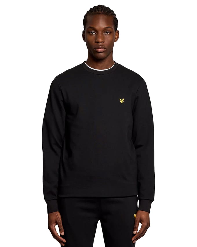 Lyle & Scott Crew Neck Fly Fleece Sweater Heren - Maat S
