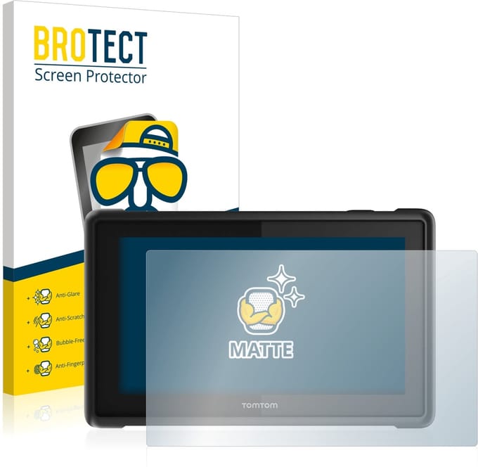 BROTECT - Screenprotector voor TomTom Pro 8275 Truck - Folie Beschermfolie matte 2 Stuks