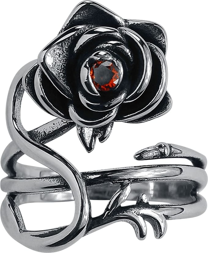 etNox Ring - Rose - voor Vrouwen - zilverkleurig