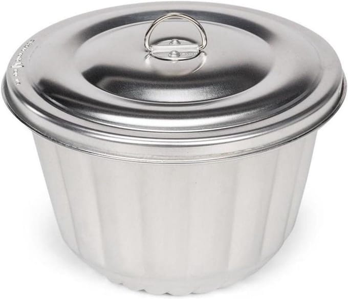 Waterbadvorm - Puddingvorm - Taarten Maken - Ovenbestendig - 2 Liter - Zilver