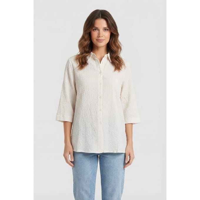 Knitted Soraya Blouse Ivory Taglia: XL | Magliette intime Outlet | Donna | Bianco