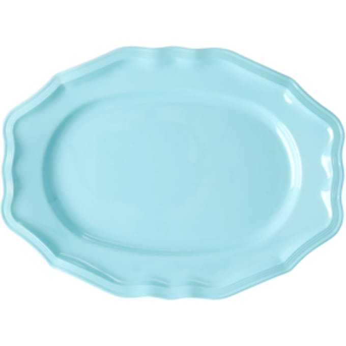 Rice melamine dienblad schelp small licht blauw