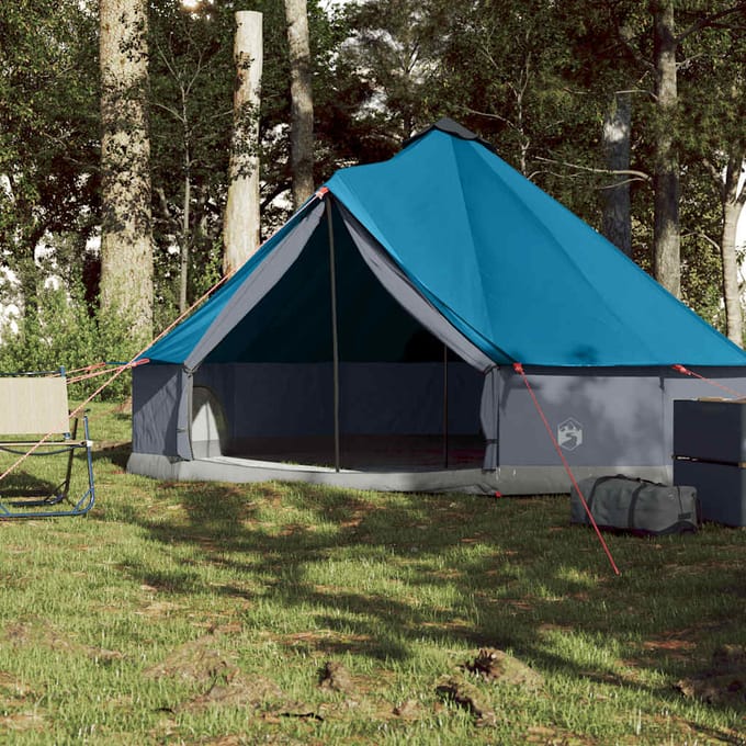 vidaXL - Tipitent - 6-persoons - waterdicht - blauw
