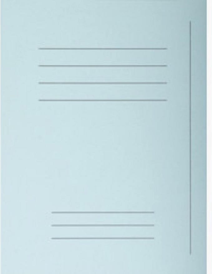 Exacompta Forever Dossiers - 50 stuks, Lichtblauw, Gerecycled Karton
