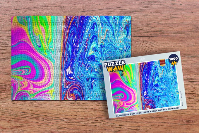 Puzzel Vormen - Kleur - Kunst - Psychedelisch - Legpuzzel - Puzzel 1000 stukjes volwassenen